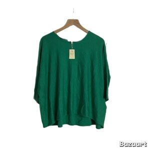 Maje Emerald Green Crew Neck Sweater NWE WITH TAGS